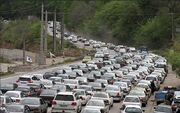 ترافیک سنگین در آزاد راه تهران-شمال