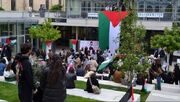اعتراضات علیه جنایات اسرائیل به دانشجویان پاریسی رسید