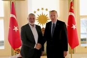 دیدار اردوغان و هنیه در استانبول