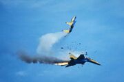 سانحه برخورد جت‌های جنگنده روسیه در نمایش هوایی