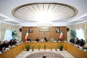 نخستین جلسه هیات دولت به ریاست محمد مخبر