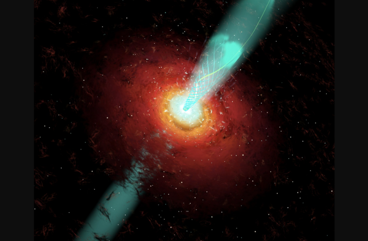 جرم این سیاهچاله به اندازه کل کهکشان است!