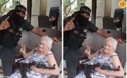 (ویدئو) واکنش متفاوت پیرزن اسرائیلی پس از اسیر شدن