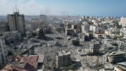 (ویدئو) وضعیت منطقه بیت حانون بعد از بمباران صهیونیست‌ها