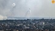 (ویدیو) غزه هم اکنون زیر بمباران فسفری رژیم صهیونیستی