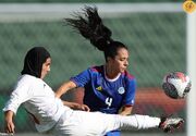 (تصاویر) حاشیه‌هایی از دیدار تیم فوتبال زنان ایران و فیلیپین