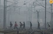 (تصاویر) آلودگی شدید هوا در دهلی نو
