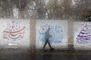 (تصاویر) بارش باران پاییزی در تبریز
