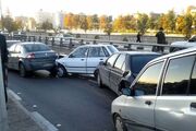 تصادف ۶ خودرو سواری در این بزرگراه تهران
