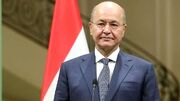 تسلیت «برهم صالح» رئیس جمهور سابق عراق به ایران