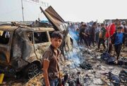 اسرائیل بار دیگر چادر‌های آوارگان در غرب رفح را بمباران کرد