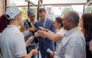 (عکس) انتخابات پارلمانی سوریه؛ بشار اسد رای خود را به صندوق انداخت