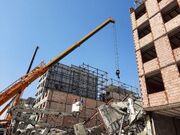 تصاویری هولناک از لحظه فروریختن ساختمان‌های درحال ساخت در تهران | ۴ نفر فوت شدند