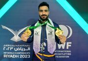 طلای ناب جهانی بر گردن وزنه‌بردار ایرانی