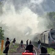 آتش‌سوزی قطار حومه‌ای هشتگرد - تهران | آخرین وضعیت سلامتی مسافران