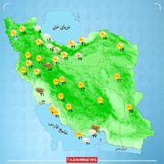 رگبار و رعدوبرق در مناطق شمال غربی | کدام استان ها امروز بارانی هستند؟ + نقشه
