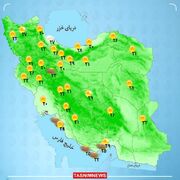 رگبار و رعدوبرق در برخی مناطق کشور / هشدار هواشناسی برای ۷ استان +نقشه