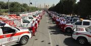 مراسم بدرقه 22 هزار امدادگر هلال احمر برای اربعین حسینی در حرم امام(ره)+ فیلم