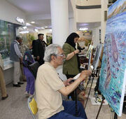 سی و ششمین کارگاه نقاشی اجلاس قدیر در پارک موزه علوم زمین مشهد برگزار شد - سازمان زمین شناسی و اکتشافات معدنی کشور