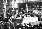 مراسم ویژه رمضان در تهران قدیم | اجرای تعزیه به مناسبت شهادت حضرت علی(ع) و تولد امام حسن(ع)