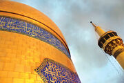 تصاویر جدید از درب طلای حرم امام رضا(ع) | شاهکار هنرمندان اصفهان و قم را ببینید