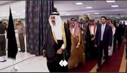ادای احترام وزیر خارجه عربستان و دستیار ویژه پادشاه عربستان به پیکر رئیس‌جمهور شهید | ویدئو
