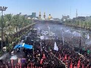 تصاویر آغاز مراسم رکضه طویریج با مشارکت خیل عظیم عزاداران حسینی در کربلا | ویدئو