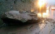 خطر سقوط سنگ در جاده های کوهستانی البرز