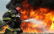 مهار آتش‌سوزی در سردخانه صنعتی میاندوآب