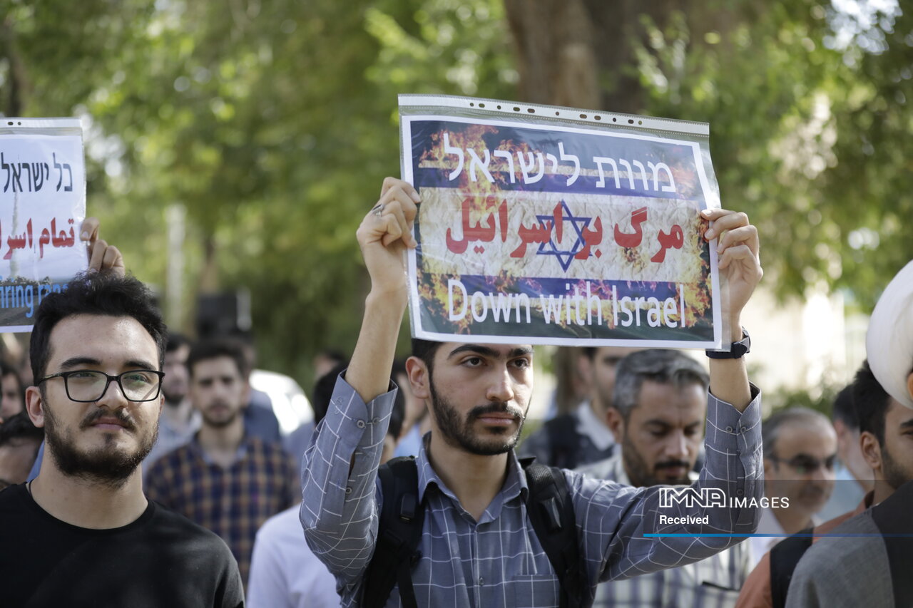 تجمع جامعه نخبگانی در حمایت از مردم مظلوم فلسطین