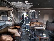 آتش‌سوزی در مجتمع مسکونی در شیراز ۶ مصدوم برجای گذاشت