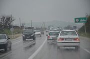 وضعیت راه‌های کشور؛ بارش باران در برخی جاده‌ها