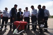 تست عملیاتی اولین پهپاد آتش‌نشانی کشور در شیراز