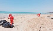 ساحل بوشهر از لکه‌های نفتی پاک‌سازی شد