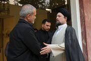 دیدار تولیت حرم مطهر امام خمینی (ره) با رئیس‌جمهور منتخب