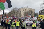 تظاهرات گسترده در لندن به مناسبت «روز جهانی همبستگی با غزه»