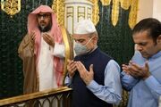 نخست‌وزیر پاکستان در زیارت مسجدالنبی + عکس
