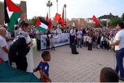 تجمع اعتراضی مخالفان عادی‌سازی روابط با رژیم صهیونیستی در مراکش