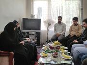 دیدار اعضای کمیته شهدای قرآنی با خانواده شهید حسین نوش‌آبادی
