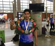 امیر محمد سواری مدال نقره مسابقات جهانی ٢٠١٩ اسپانیا
