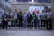 قهرمانان ساحلی آسیا وارد تهران شدند