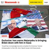 ایران هشدار داد: نتانیاهو در غزه بایدن را پایین می‌کشد