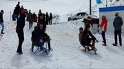 استقبال گردشگران نوروزی ازپیست اسکی فریدونشهر