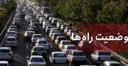 ترافیک سنگین در آزادراه کرج _تهران