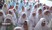 جشن عبادت دانش آموزان دختر ۷ روستای کبودراهنگ