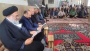 مراسم قرائت قرآن برای رییس جمهور شهید و همراهان ایشان در دهستان کاکان