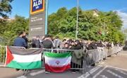 اجتماع دوستداران انقلاب اسلامی مقابل سرکنسولگری ایران در فرانکفورت