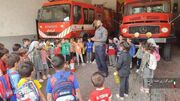 آموزش ایمنی و آتش نشانی به بیش از ۳۰۰ کودک در سپیدان
