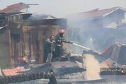 آتش گرفتن ۷ خانه در رشت