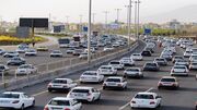 ترافیک سنگین در آزادراه کرج - تهران ۲۰ تیر